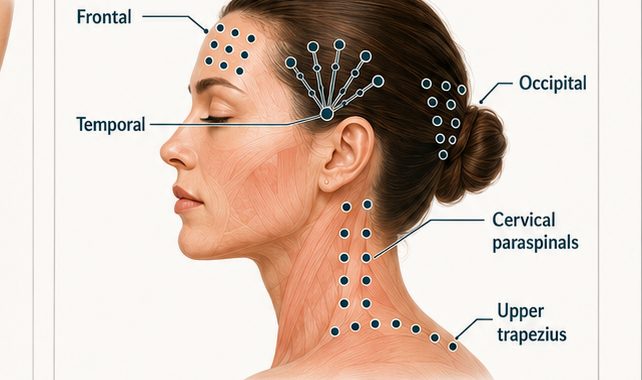 PREEMPT protocol injection sites for chronic migraine